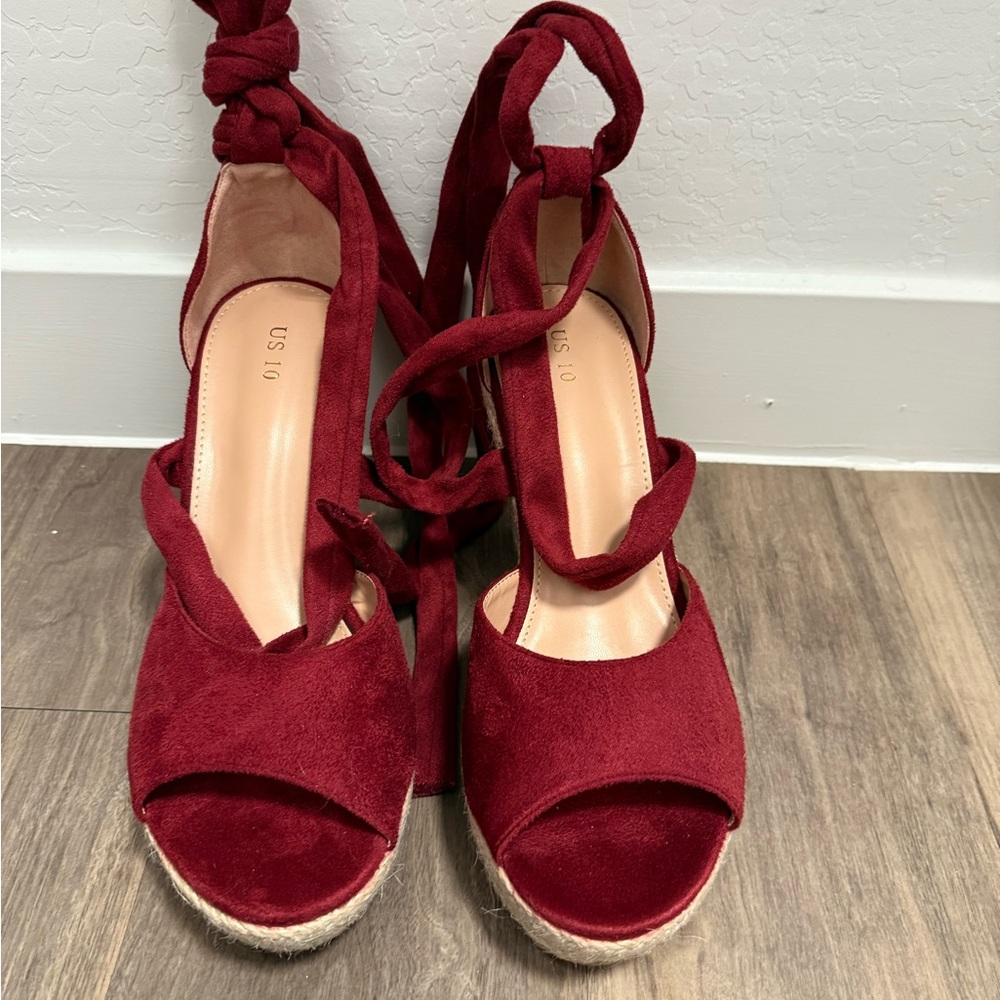 Elegant Red Women's Shoes
